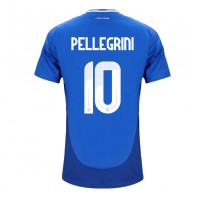 Dres Taliansko Lorenzo Pellegrini #10 Domáci ME 2024 Krátky Rukáv
